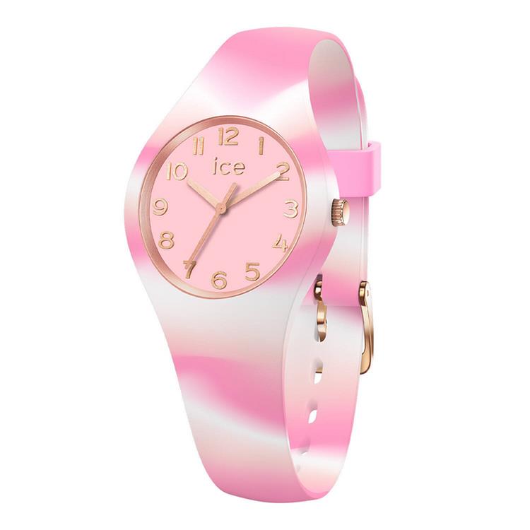 Ice Watch Horloge 021 011 - Ice tie and dye - Pink shades, XSmall, Kunststof, Waterdicht, Kids