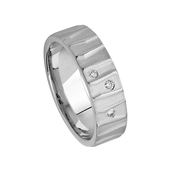 Aurodesign Ring 8718-W/60 - Wit Goud 18ct, Diamant, 6mm, Maat 54