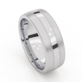 Amici Ring 5562/80 - Staal, 8mm, Maat 62