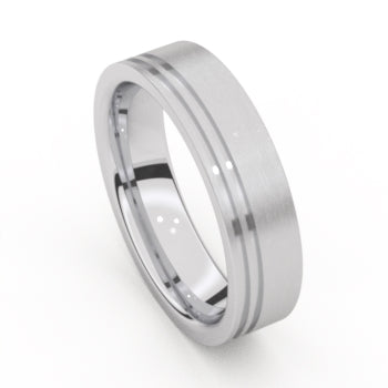 Amici Ring 5500-PO/60- Staal, 6mm, Maat 62