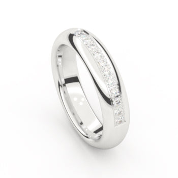 Auromemoire Ring EN15W12 - Wit Goud 18ct, Diamant, Maat 58