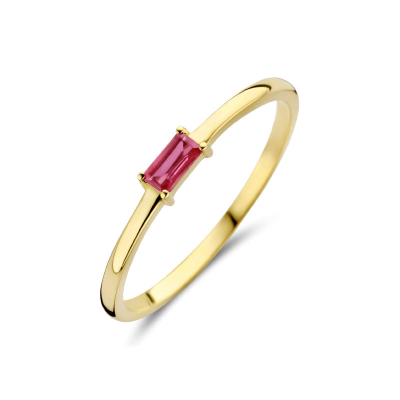 La Petra Ring 190.374 - Geel Goud 18ct, Robijn, Maat 54