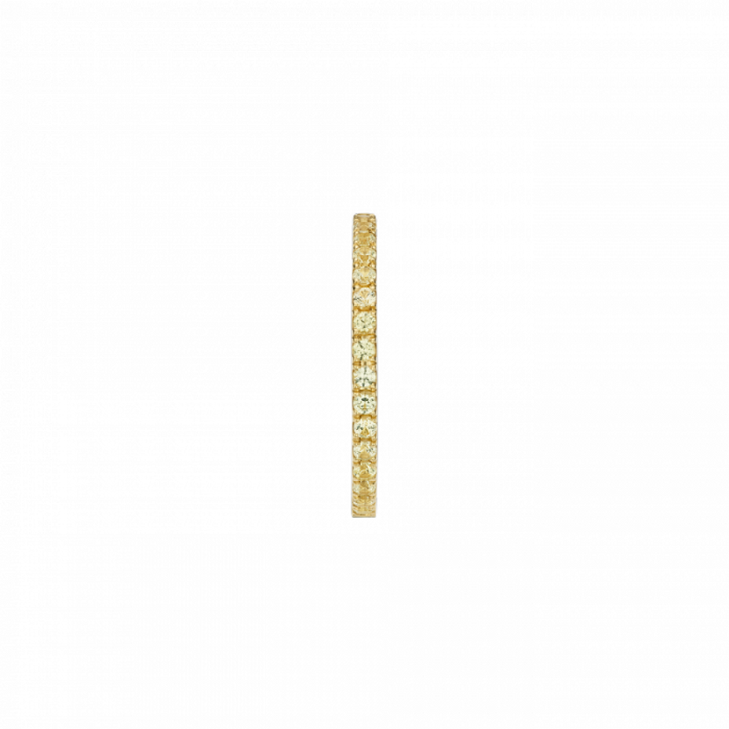 Atelier P Ring 210.210 - Geel Goud 18ct, Gele Saffier, Halve Alliance, Maat 54