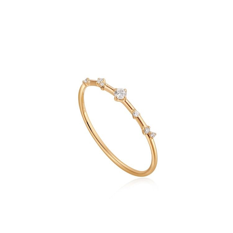 Ania Haie Gold Ring 220.273 - Geel Goud 14ct, Diamant, Maat 55