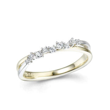 Ellipse Jewelry Ring 230.596 - Bicolor 18ct, Diamant 0,10ct
