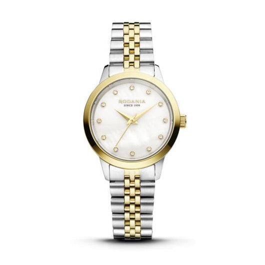 Rodania Horloge 240.152 - Montreux, Staal, Zirkoon, Saffier Glas, Dames