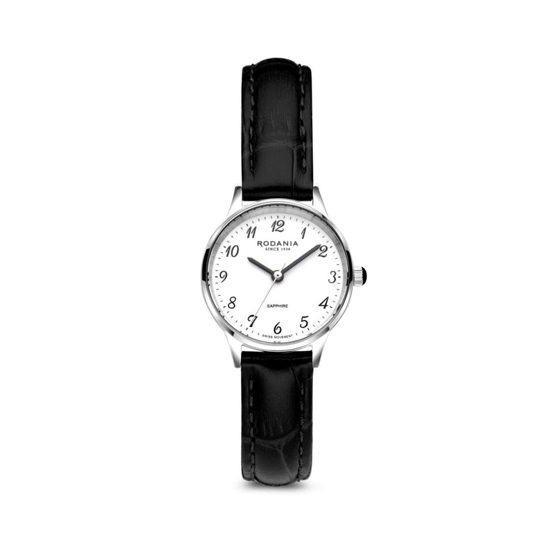 Rodania Horloge 230.916 - Nyon Elegance 26, Leder, Saffier Glas, Dames
