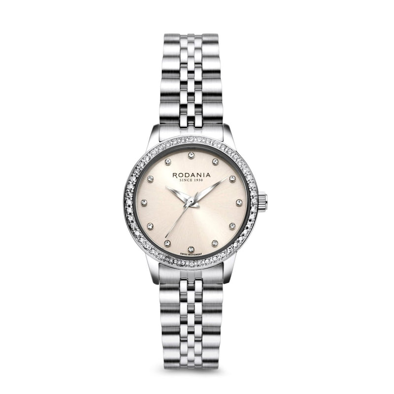 Rodania Horloge 230.918 - Montreux, Staal, Saffier Glas, Zirkoon, Dames
