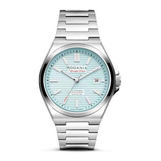 Rodania Horloge 240.149 - World Star, Staal, Saffier Glas, Waterdicht, Heren