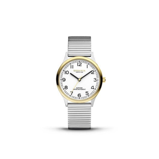 Rodania Horloge 240.155 - Nyon Classic 32 Fixo, Staal, Saffier Glas,  Dames