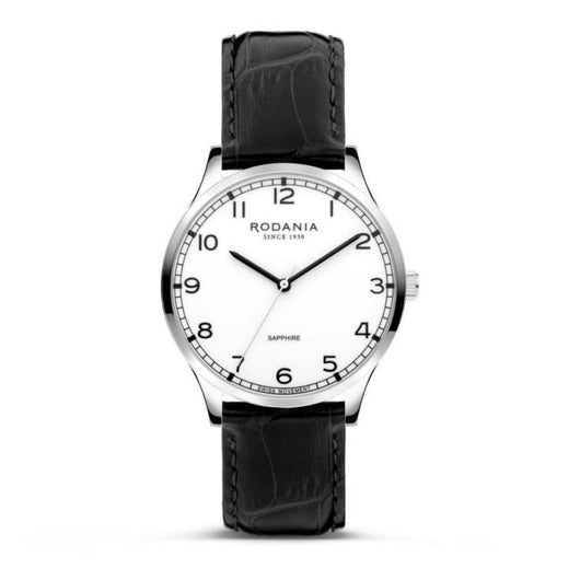 Rodania Horloge 240.162 - Nyon Classic 32, Saffier Glas, Leder, Heren