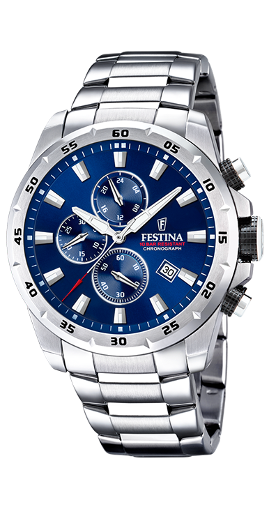 Festina Horloge 240.224 - Staal, Chrono, 100M waterdicht, Heren