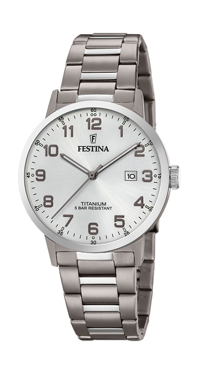 Festina Horloge 240.433 - Titanium, Heren