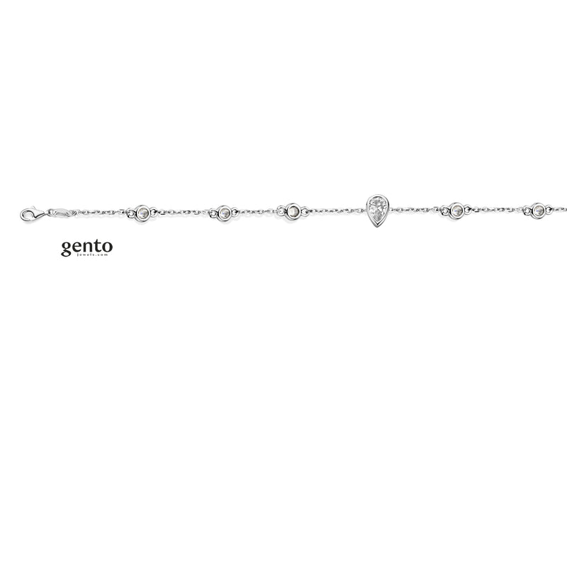 Gento Armband 240.505 - Zilver, Zirkoon