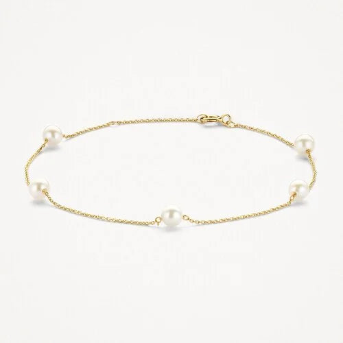 Blush Armband 240.598 - Geel Goud 14ct, Witte Parel