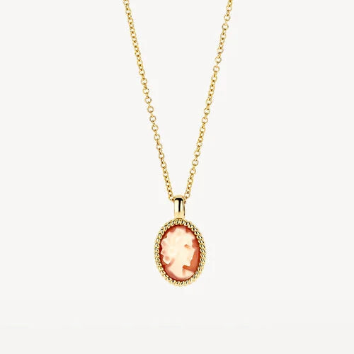 Blush Halsketting 240.601 - Geel Goud 14ct, Camee