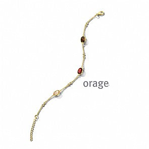 Orage Armband 240.636 - Plaqué, Kleursteen