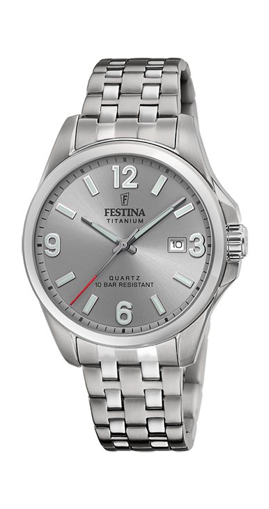 Festina Horloge 240.683 - Titanium, Waterdicht, Heren