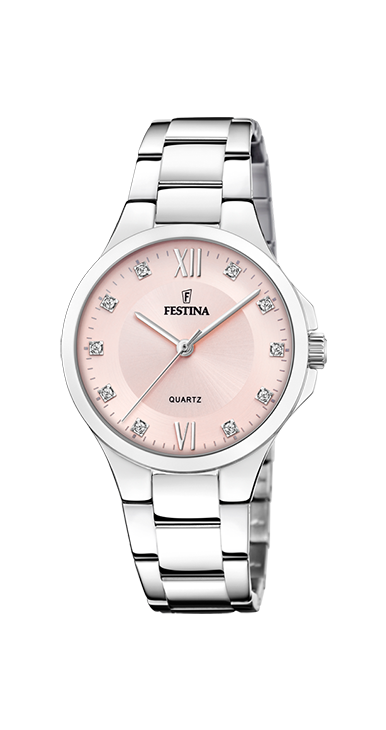 Festina Horloge 240.728 - Staal, Zirkoon, Dames