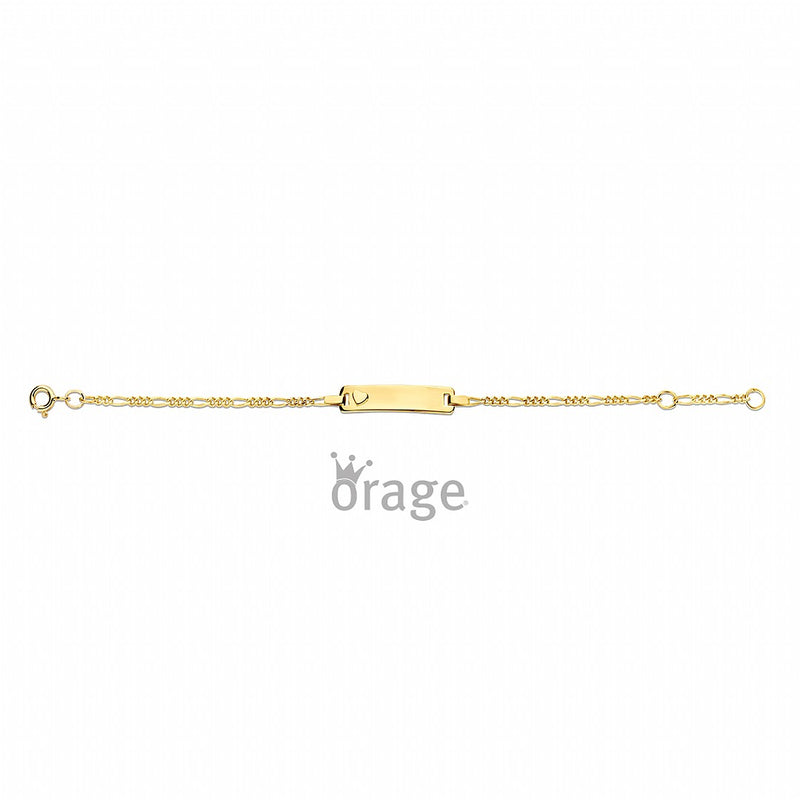 Orage Kids Armband 250.047 - Geel Goud 9ct, Identité (gravure gratis)