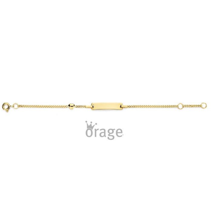 Orage Kids Armband 250.148 - Geel Goud 9ct, Geboorte identité, gravure gratis