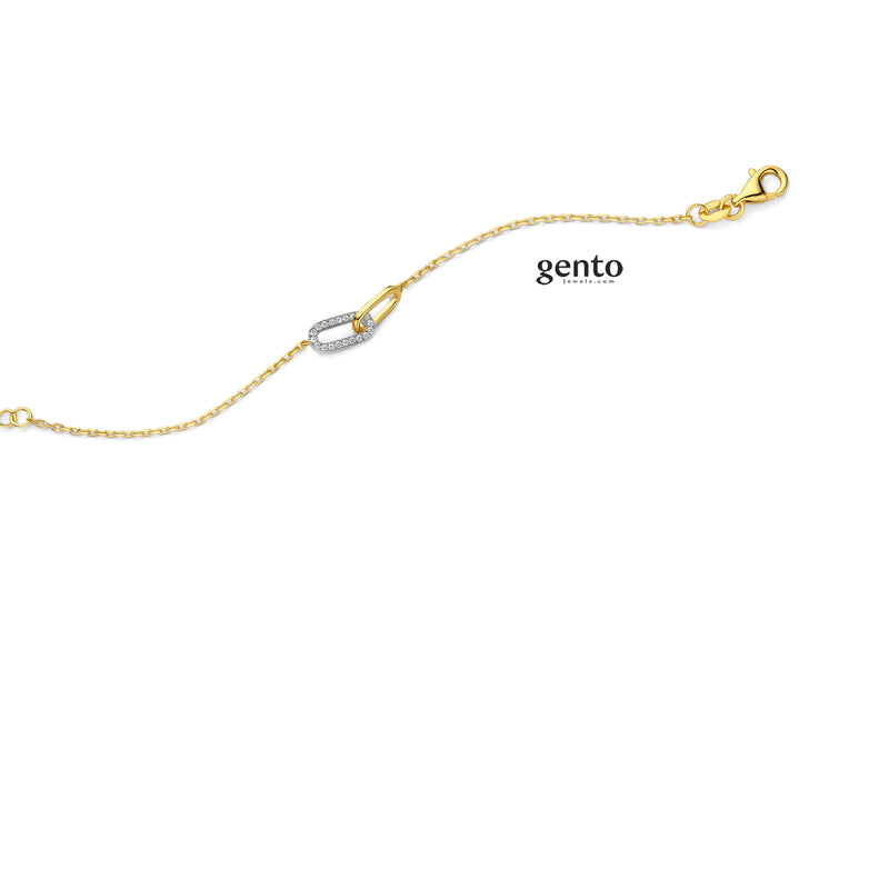 Gento Armband 250.159 - Plaqué, Zirkoon