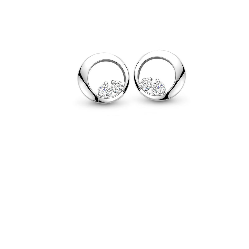 Gento Oorknoppen 250.165 - Zilver, Zirkoon, Dames