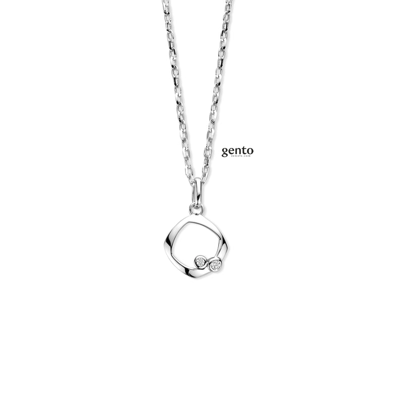 Gento Halsketting 250.174 - Zilver, Zirkoon