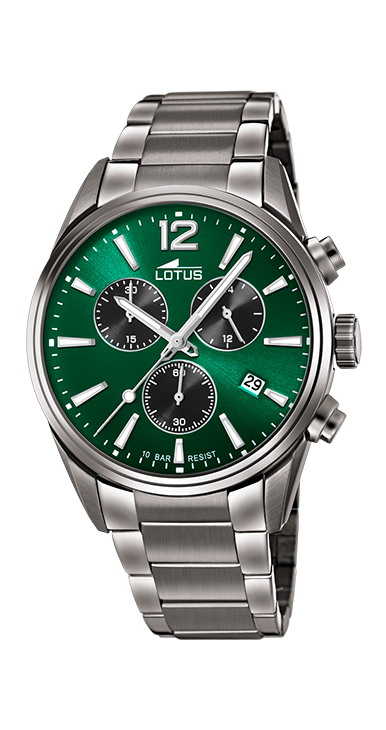 Lotus Horloge 250.200 - Staal, Chrono, Waterdicht