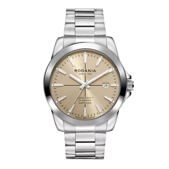 Rodania Horloge 250.209 - Staal, Waterdicht, Saffier Glas, Heren