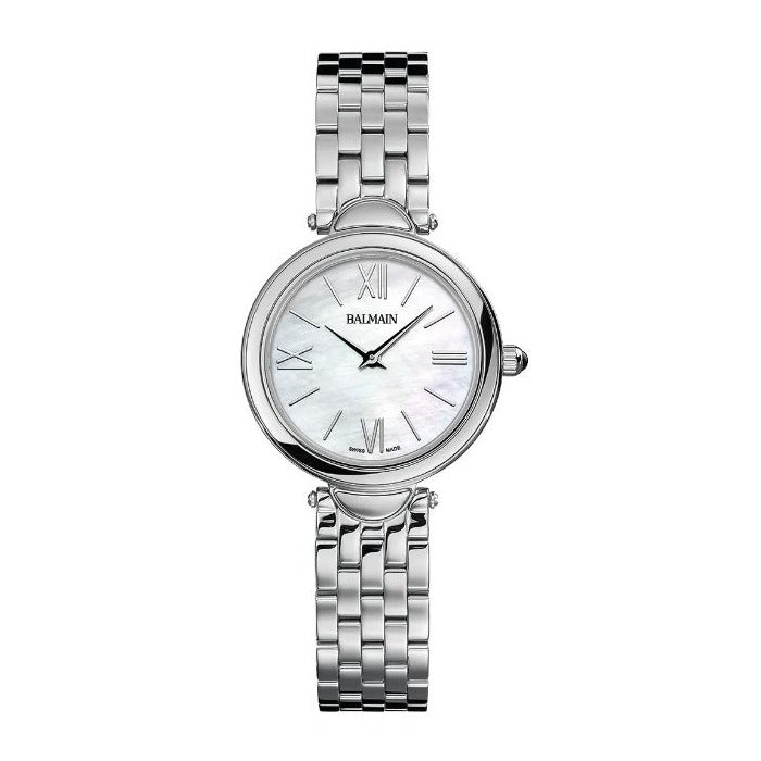 Pierre Balmain Horloge B81513382 - Haute Elegance, Staal, Parelmoer Wijzerplaat, Saffier Glas