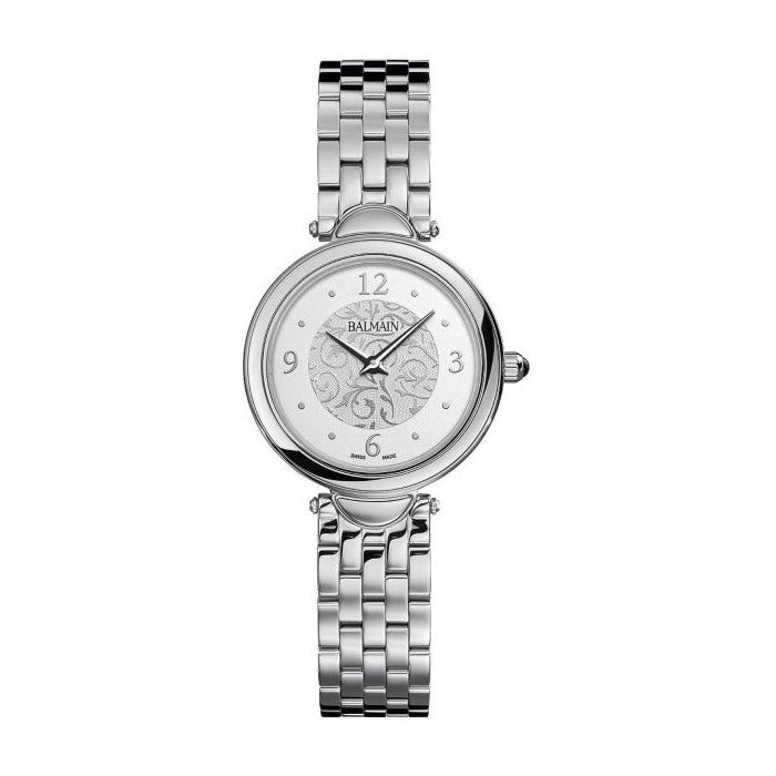 Pierre Balmain Horloge B81513314 - Haute Elegance, Staal, Gegraveerde wijzerplaat, Saffier Glas
