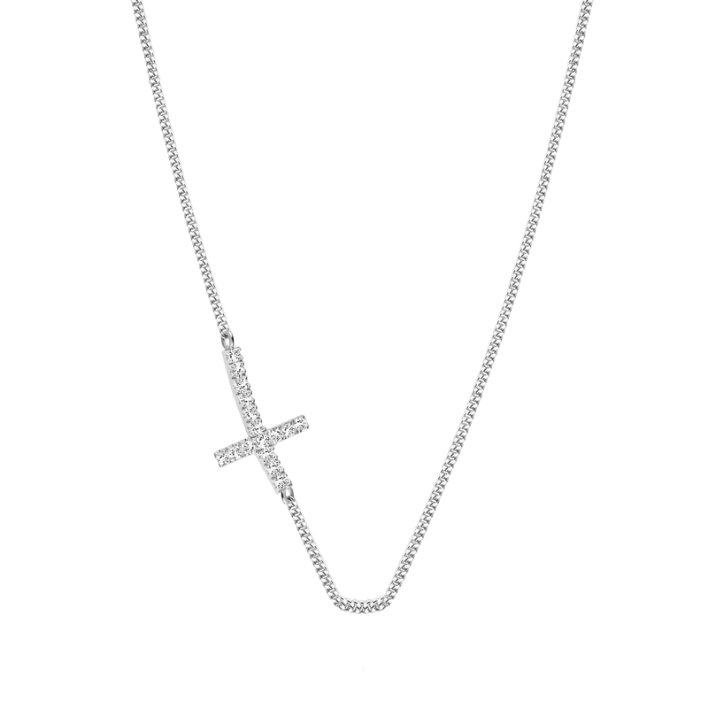 Diamanti Per Tutti Halsketting 250.307 - Zilver, Diamant