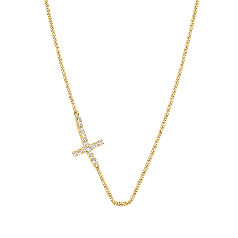 Diamanti Per Tutti Halsketting 250.381 - Verguld, Diamant