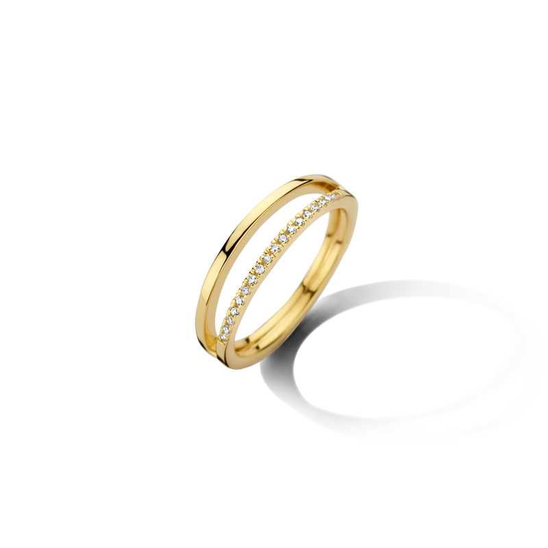 Diamanti Per Tutti Ring 250.321 - Plaqué, Diamant, Maat 56