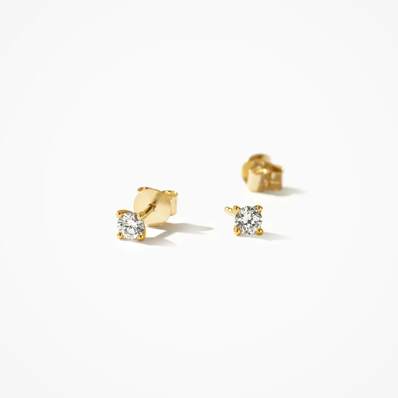 Blush Oorknoppen 250.356 - Geel Goud 14ct, Labgrown Diamant 2x0,15ct