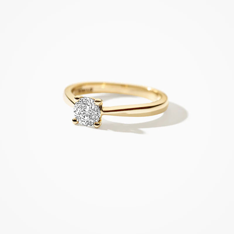 Blush Ring 250.359 - Geel Goud 14ct, Labgrown Diamant 0,25ct, Maat 54