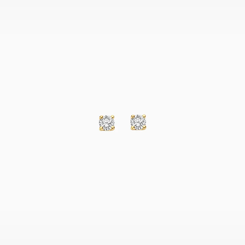 Blush Oorknoppen 250.362 - Geel Goud 14ct, Labgrown Diamant 2x0,10ct