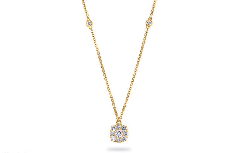 Worms Halsketting 250.380 - Geel Goud 18ct, Diamant 0,24ct
