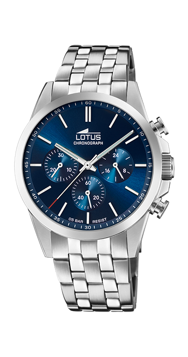 Lotus Horloge 250.404 - Chrono, Staal, Heren