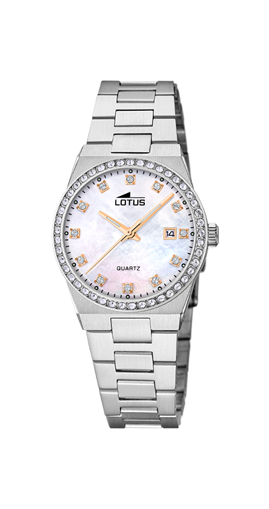 Lotus Horloge 250.405 - Staal, Zirkoon, Dames