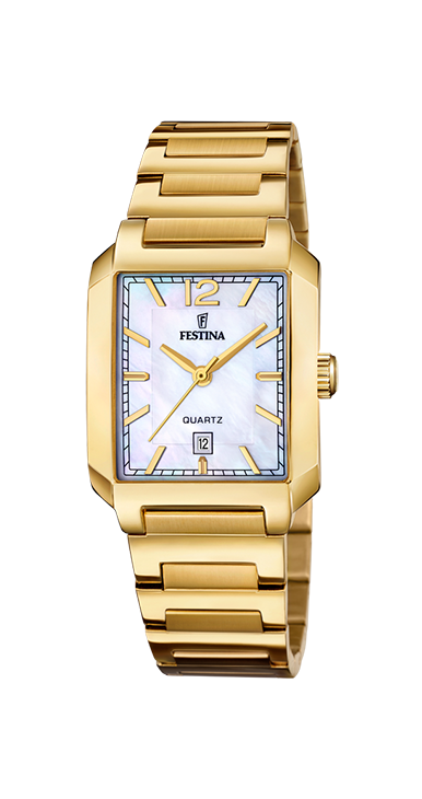 Festina Horloge 250.410 - Staal Plaqué, Dames