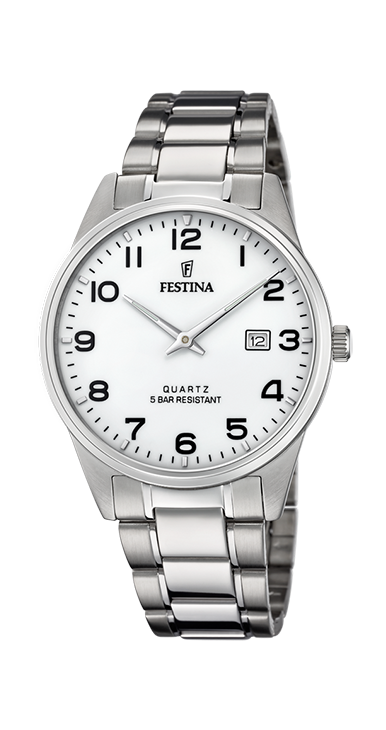 Festina Horloge 250.411 - Staal, Heren