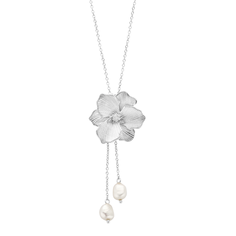 Diamanti Per Tutti Halsketting 250.420 - Zilver, Diamant, Zoetwaterparel
