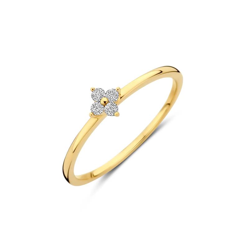 Dulci Nea Ring 250.440 - Geel Goud 18ct, Diamant 0,08ct, Maat 54