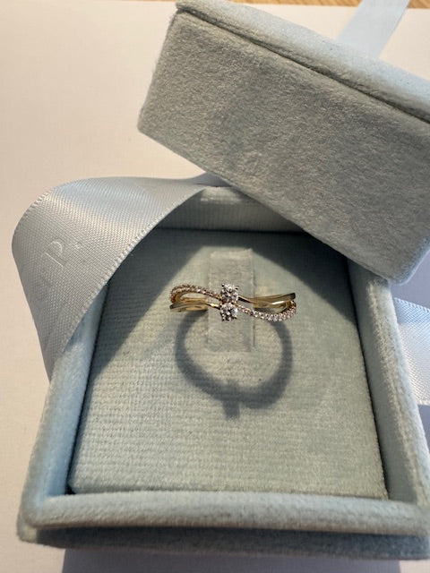 Dulci Nea Ring 250.448 - Geel Goud 18ct, Diamant 0,21ct, Maat 55
