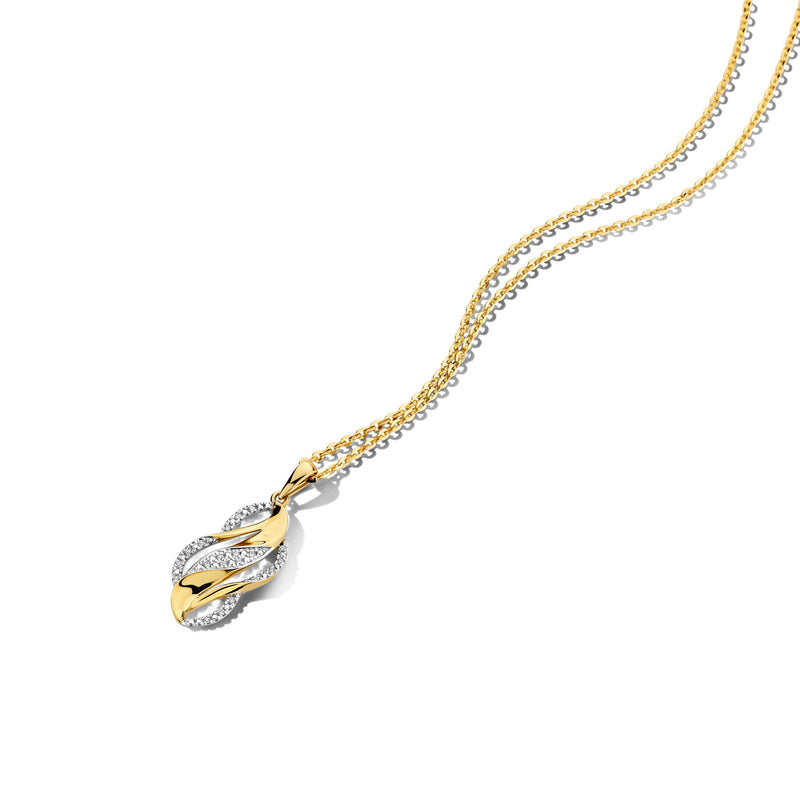 Dulci Nea Hanger 250.452 - Geel Goud 18ct, Diamant 0,05ct (ketting niet inbegrepen)