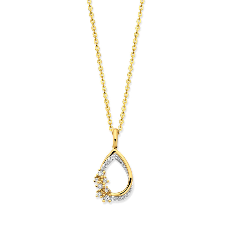Dulci Nea Halsketting met Hanger 250.460 - Geel Goud 18ct, Diamant 0,18ct