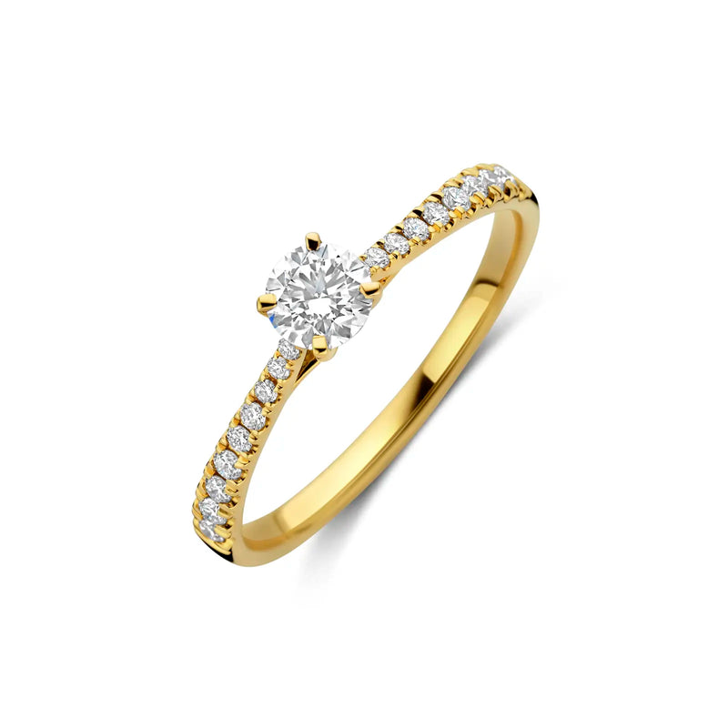Dulci Nea Ring 250.464 - Geel Goud 18ct, Labgrown Diamant 0,44ct, Maat 55
