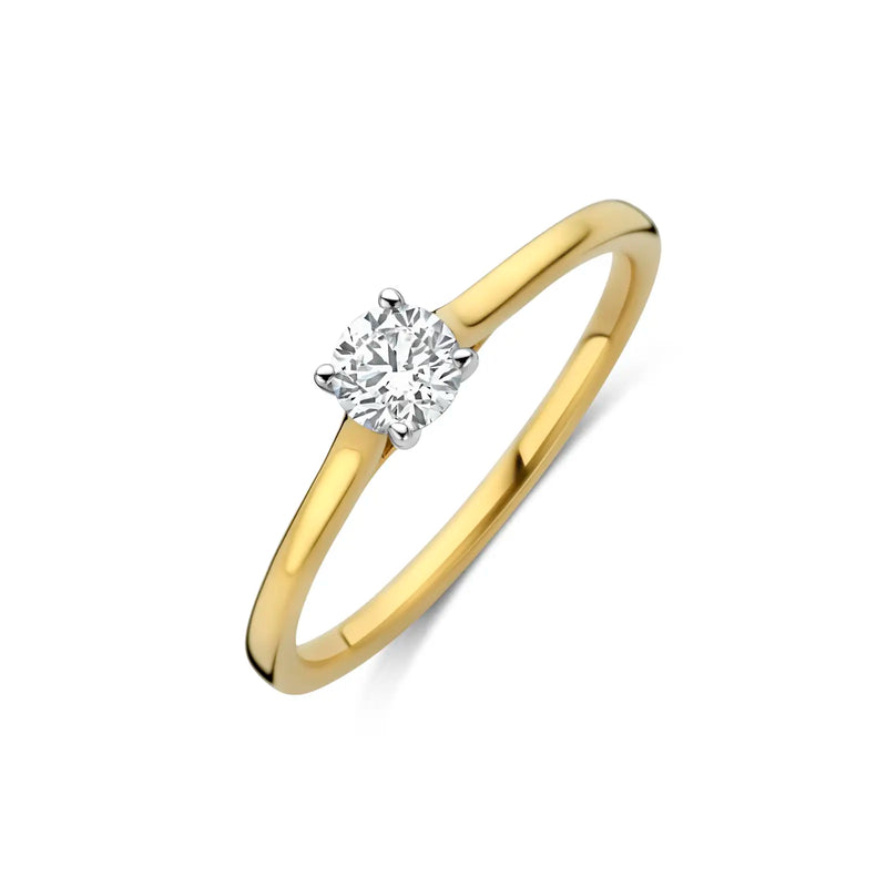 Dulci Nea Ring 250.466 - Bicolor Goud 18ct, Labgrown Diamant 0,3ct, Maat 54